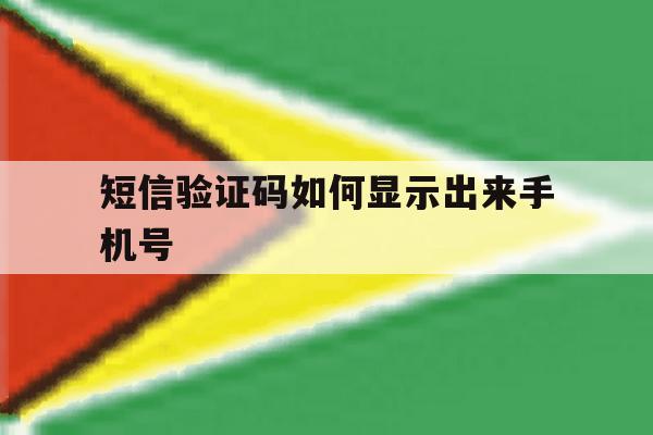 短信验证码如何显示出来手机号 短信验证码如何显示出来手机号