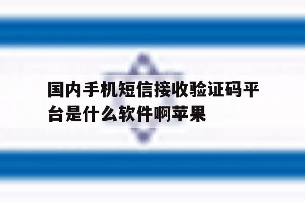 国内手机短信接收验证码平台是什么软件啊苹果 国内手机短信接收验证码平台是什么软件啊苹果