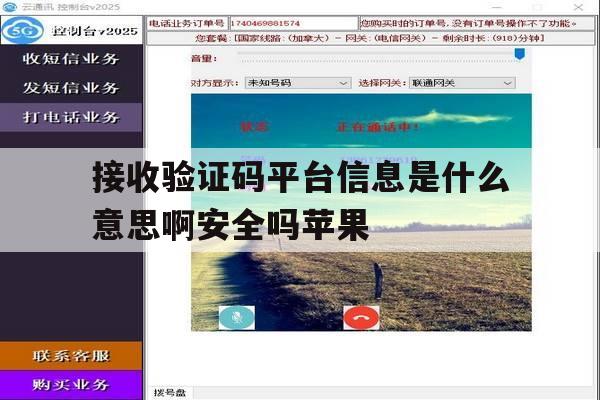 接收验证码平台信息是什么意思啊安全吗苹果 接收验证码平台信息是什么意思啊安全吗苹果