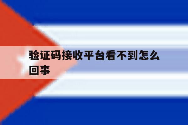 验证码接收平台看不到怎么回事 验证码接收平台看不到怎么回事