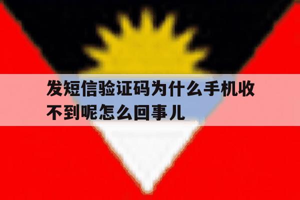 发短信验证码为什么手机收不到呢怎么回事儿 发短信验证码为什么手机收不到呢怎么回事儿