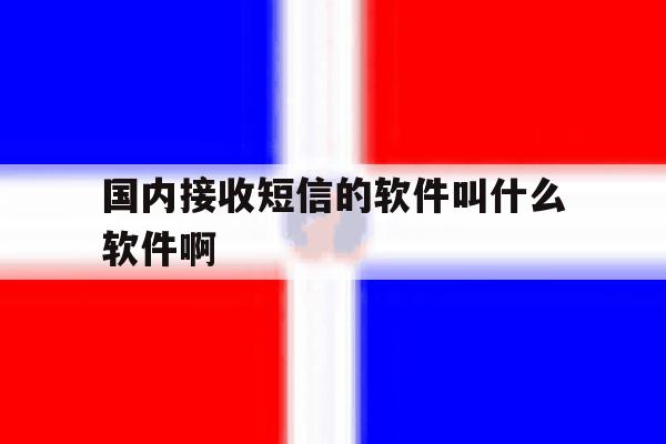 国内接收短信的软件叫什么软件啊 国内接收短信的软件叫什么软件啊