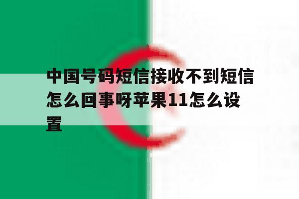 中国号码短信接收不到短信怎么回事呀苹果11怎么设置的简单介绍 中国号码短信接收不到短信怎么回事呀苹果11怎么设置的简单介绍
