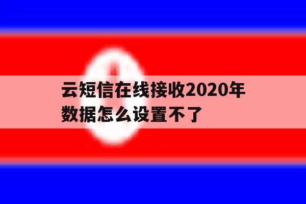 云短信在线接收2020年数据怎么设置不了 云短信在线接收2020年数据怎么设置不了