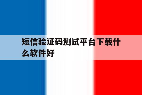 短信验证码测试平台下载什么软件好 短信验证码测试平台下载什么软件好