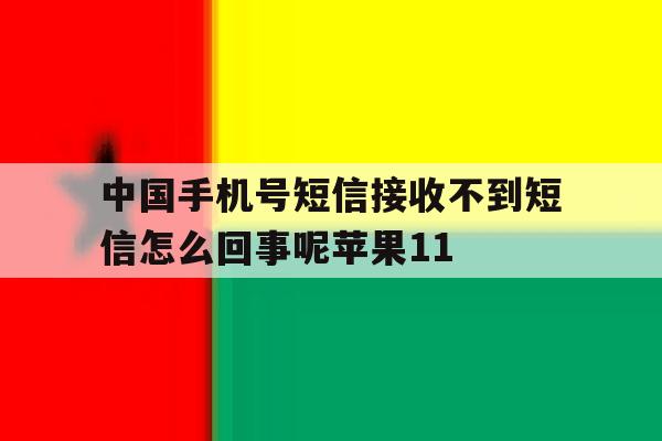 包含中国手机号短信接收不到短信怎么回事呢苹果11的词条 包含中国手机号短信接收不到短信怎么回事呢苹果11的词条