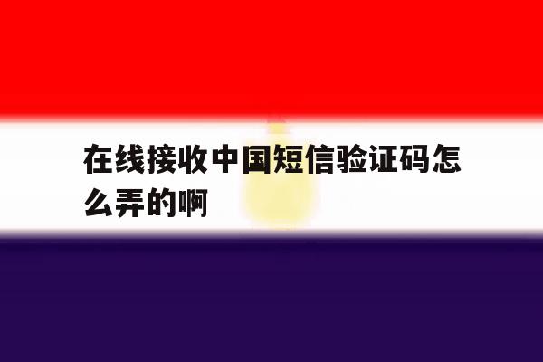 在线接收中国短信验证码怎么弄的啊 在线接收中国短信验证码怎么弄的啊