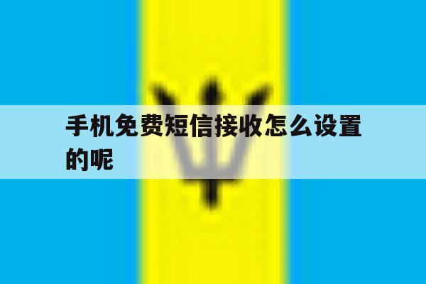 手机免费短信接收怎么设置的呢 手机免费短信接收怎么设置的呢