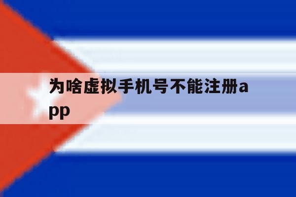 包含为啥虚拟手机号不能注册app的词条