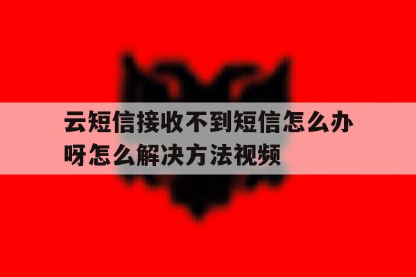 云短信接收不到短信怎么办呀怎么解决方法视频的简单介绍 云短信接收不到短信怎么办呀怎么解决方法视频的简单介绍