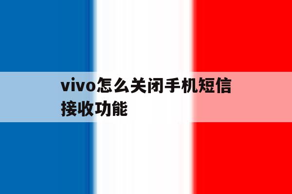 vivo怎么关闭手机短信接收功能 vivo怎么关闭手机短信接收功能