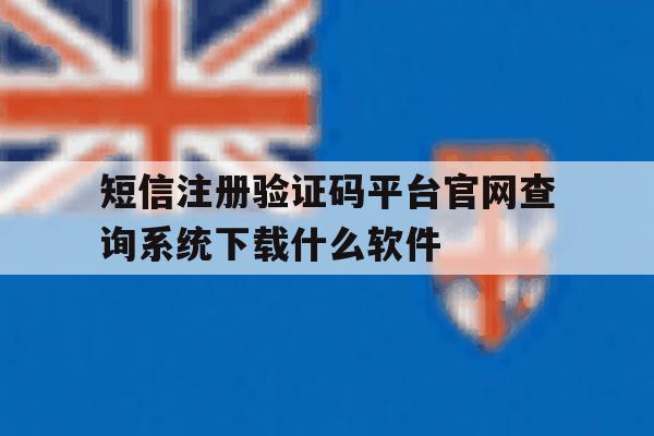 包含短信注册验证码平台官网查询系统下载什么软件的词条