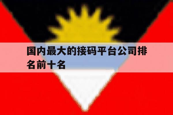 国内最大的接码平台公司排名前十名 国内最大的接码平台公司排名前十名