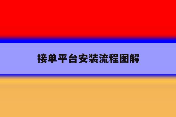 接单平台安装流程图解 接单平台安装流程图解