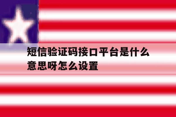 短信验证码接口平台是什么意思呀怎么设置 短信验证码接口平台是什么意思呀怎么设置