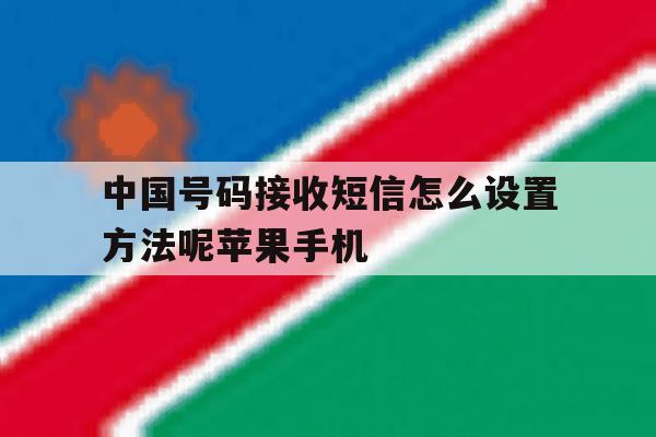 关于中国号码接收短信怎么设置方法呢苹果手机的信息 关于中国号码接收短信怎么设置方法呢苹果手机的信息