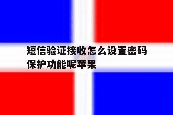 短信验证接收怎么设置密码保护功能呢苹果 短信验证接收怎么设置密码保护功能呢苹果