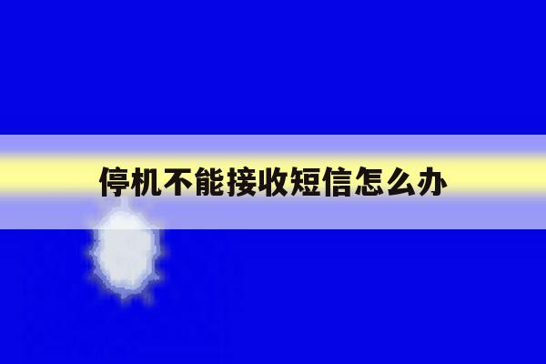 停机不能接收短信怎么办 停机不能接收短信怎么办