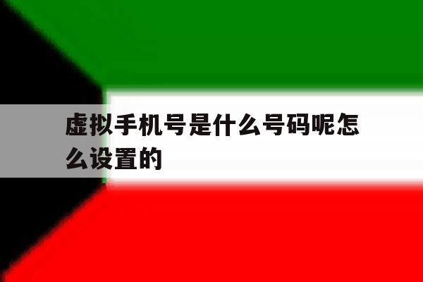 虚拟手机号是什么号码呢怎么设置的 虚拟手机号是什么号码呢怎么设置的