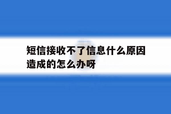 关于短信接收不了信息什么原因造成的怎么办呀的信息 关于短信接收不了信息什么原因造成的怎么办呀的信息