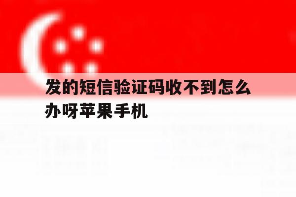 发的短信验证码收不到怎么办呀苹果手机的简单介绍 发的短信验证码收不到怎么办呀苹果手机的简单介绍